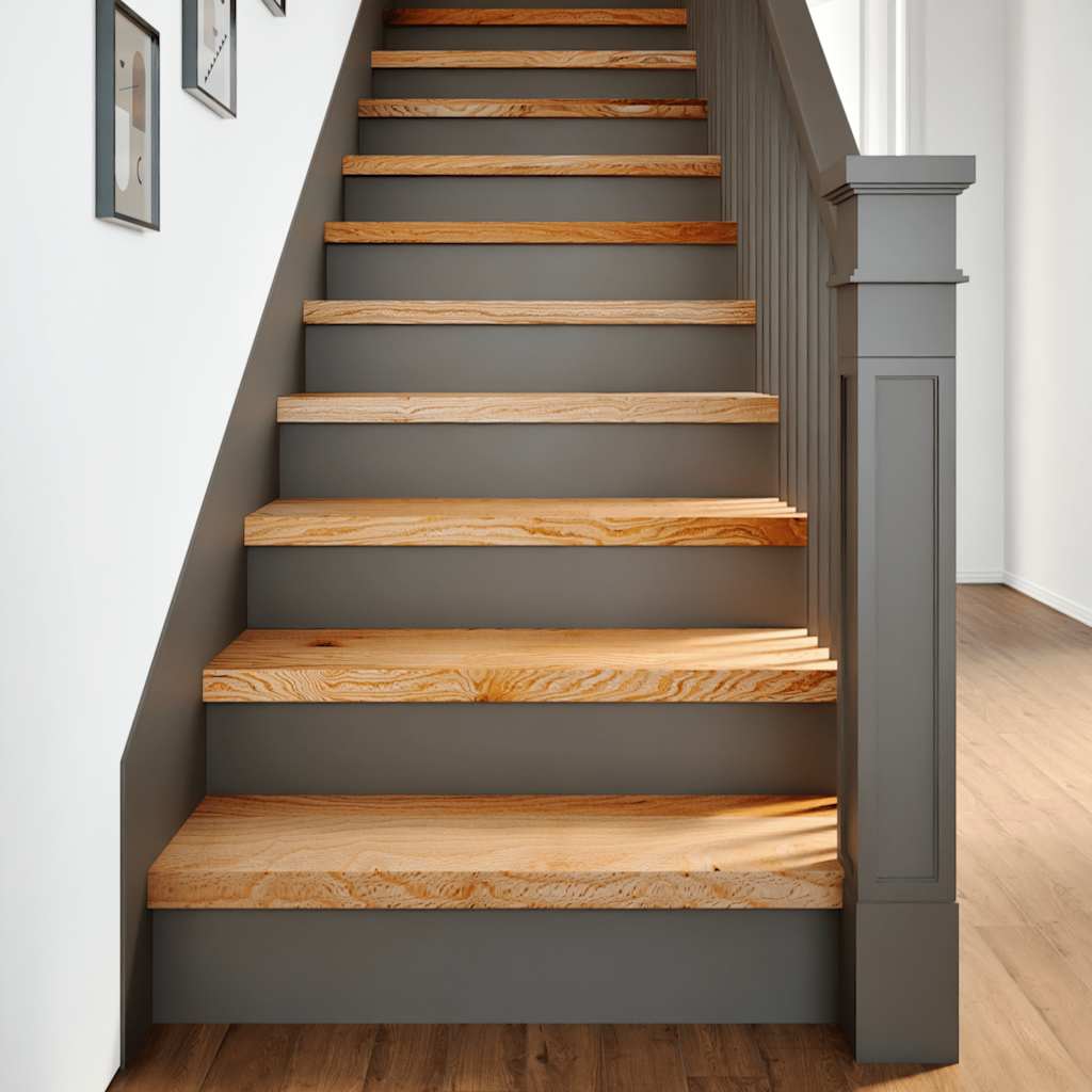 Vidaxl Stopnie Schodowe, 12 Szt. Brązowe 70X25X2Cm Lite Drewno Dębowe