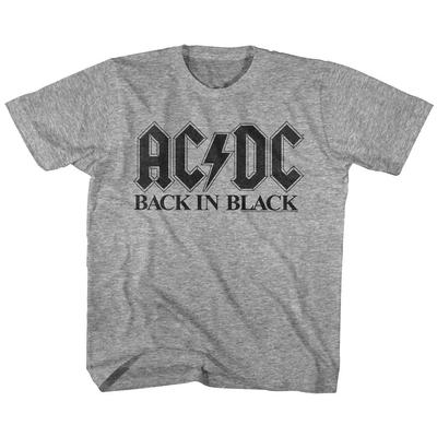 ACDC Back in Black Обложка Альбома Футболка Музыка Рок-группа Мальчики Девочка Молодежь