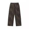 2023 Fall/Winter Men's Retro Leopard Print Workwear Pants - Loose, Casual & Versatile