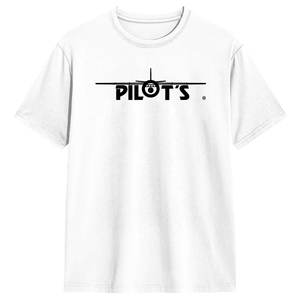 Plant PILOT Logo T-Shirt Summer Novelty T-Shirts Men Pure Crewneck Oversized Tees Short-Sleeved Vintage Tops