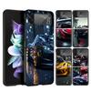 Cool Male Men Sports Cars Cover Phone Case For Samsung Galaxy Z Flip 7 6 5 4 3 5G Flip7 Flip6 Flip5 Flip4 Flip3 Black Fundas She