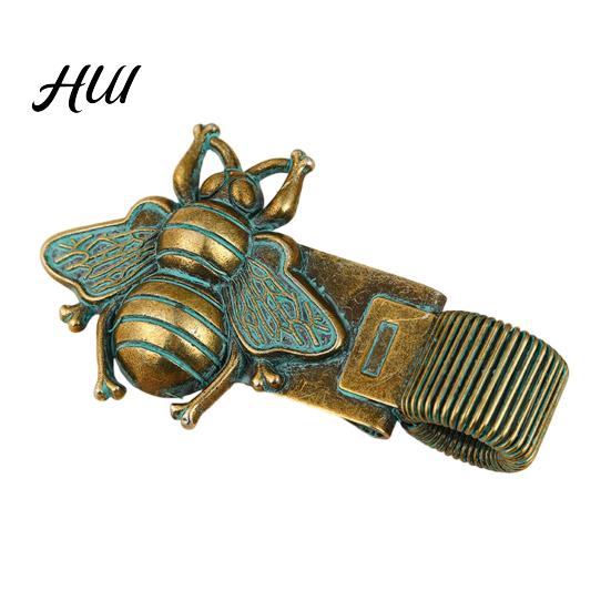 Metal Pen Clip Vintage Insect Clip, Zinc Alloy Cicada Bee Butterfly Pencil Gel Holder Spring Loaded for Notebook Journal Office School Stationery