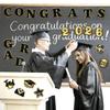 22Pcs Black-Gold Magnetic Fridge Stickers Graduation Party Decor for Classroom Refrigerator