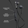 Urbanista San Francisco USB C Wired with USB Type C and Voice Assistant Black Earphones, Tangle-Free, Mic, Headphones, Button, Control,