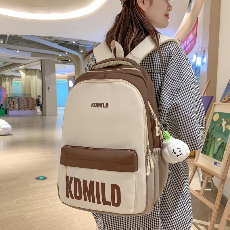 Школьная сумка большой вместимости, женский младшеклассник, старшеклассник, цветной контрастный рюкзак, дорожный рюкзак