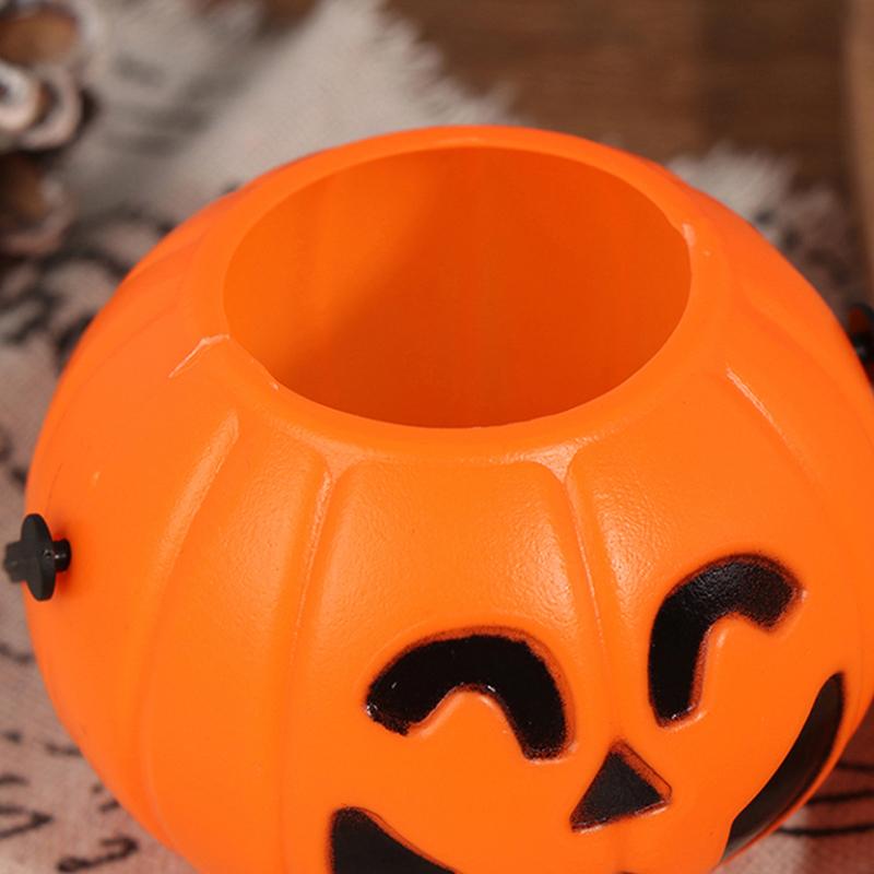 Halloween Party Props Plastic Pumpkin Bucket Decorate Halloween Decoration