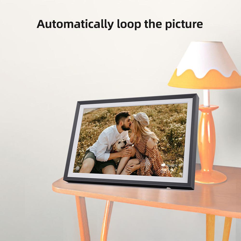 10.1 Inch Digital Photo Frame Desktop Electronic Album 1280*800 IPS Screen Supports Photo/ Video/