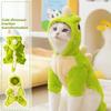 Cat Autumn and Winter Cute Little Dinosaur Four-legged Farley Fleece Transformation Dog Warm Thickened Fleece Pet Clothes