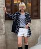 DTHIRTYONE All Day Linen-Like Check Shirt (Black)