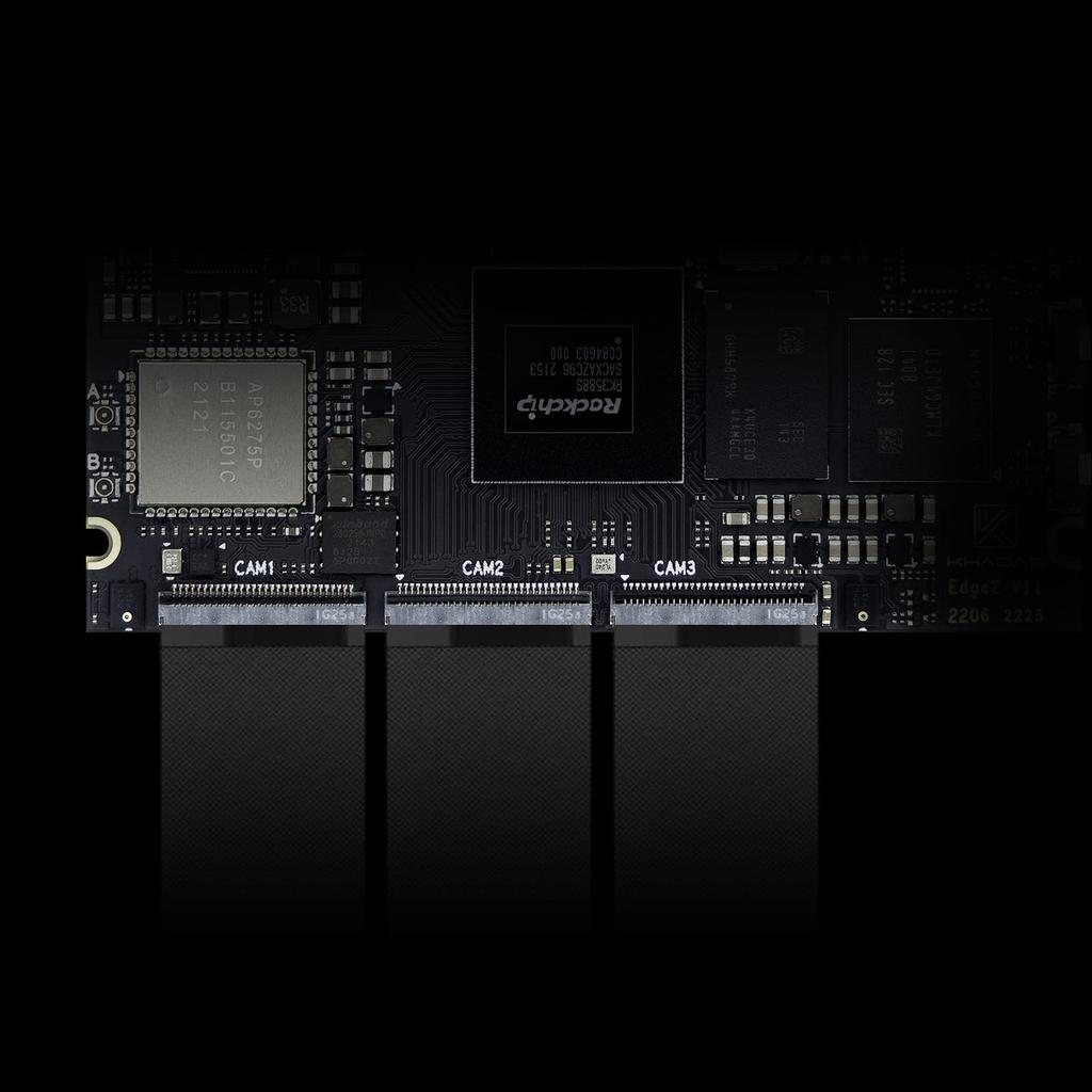 Khadas Edge2 RK3588S Mini ARM одноплатный компьютер 8 ядер ARM MP4 6 TOPS AI Bluetooth 8K HD дисплей 4K UI 4 независимых дисплея ПК, 64-разрядный процессор,