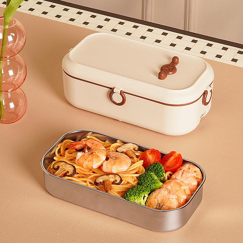 Изолированный электрический термо-ланч-бокс на одного человека