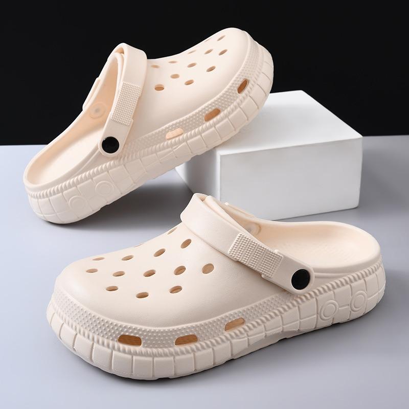 Summer New Couples Can Wear Hole Shoes Versatile Casual Lightweight Thick-soled Non-slip Wear-resistant Beach Sandals