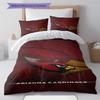 Arizona Cardinals Logo Pattern Bedding Set Quilt Cover Pillowcase Home Decor Gift (1 * duvet cover + 2 * pillowcase, without core)