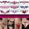 Slave Tattoo Set Broadcast Halloween Vulva Date Waist Adult, 1 Piece, 8x16cmmm-023-9 Pieces