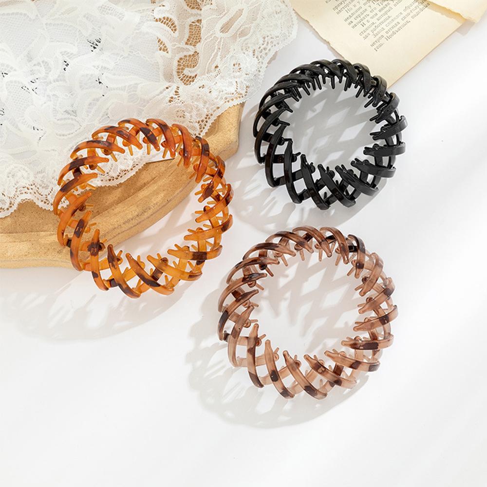 Temperament Stretch Meatball Head Vintage Bird's Nest Bun Maker Hair Ring Ponytail Buckle Hair Claw