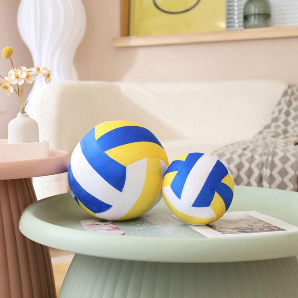 Simulation Ball Pillow Simulation Volleyball Plush Toy Basketball Stuffed Toys Basketball Pillow