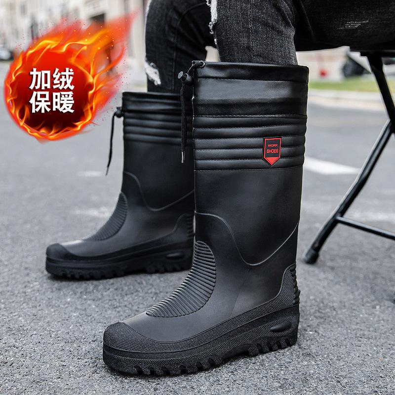 Прямые продажи с фабрики осенне-зимняя рыбалка Luya трудовое страхование водонепроницаемые бархатные термальные ботинки мужские дождевики