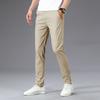 Pants Men's Spring and Autumn New Business Casual Pants Men's Sunscreen Quick-Drying Straight Elastic Green Slim Boys' Pants