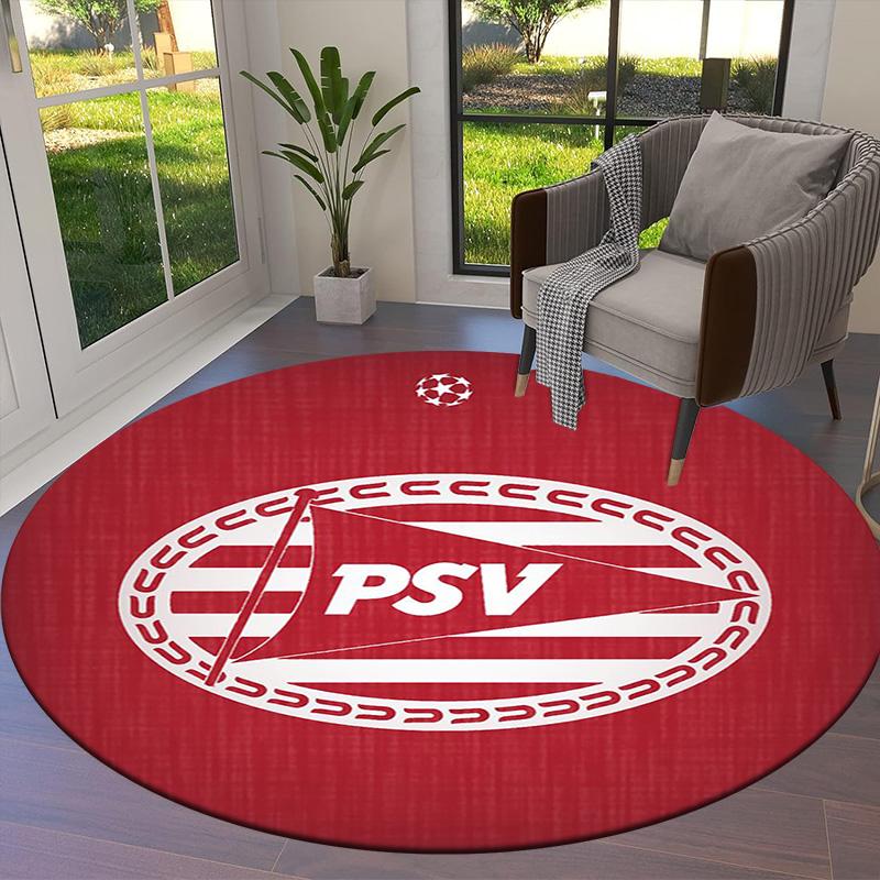 Круглый ковер Philips Sport Vereniging, Ковер для гостиной, спальни, дивана, игровой комнаты, Нескользящий коврик для пола