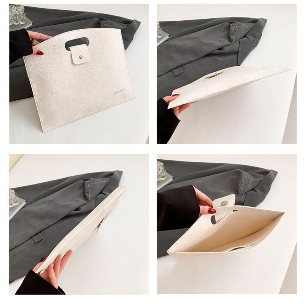 Большая вместительная офисная сумка для документов, сумка для файлов из ПУ, повседневная компьютерная сумка для офисного работника