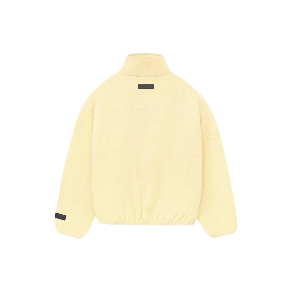 Fear of God Essentials Мужская кофта-поло с молнией до середины и воротником-стойкой, нейлон, цвет Садовый желтый, 202SP244271F