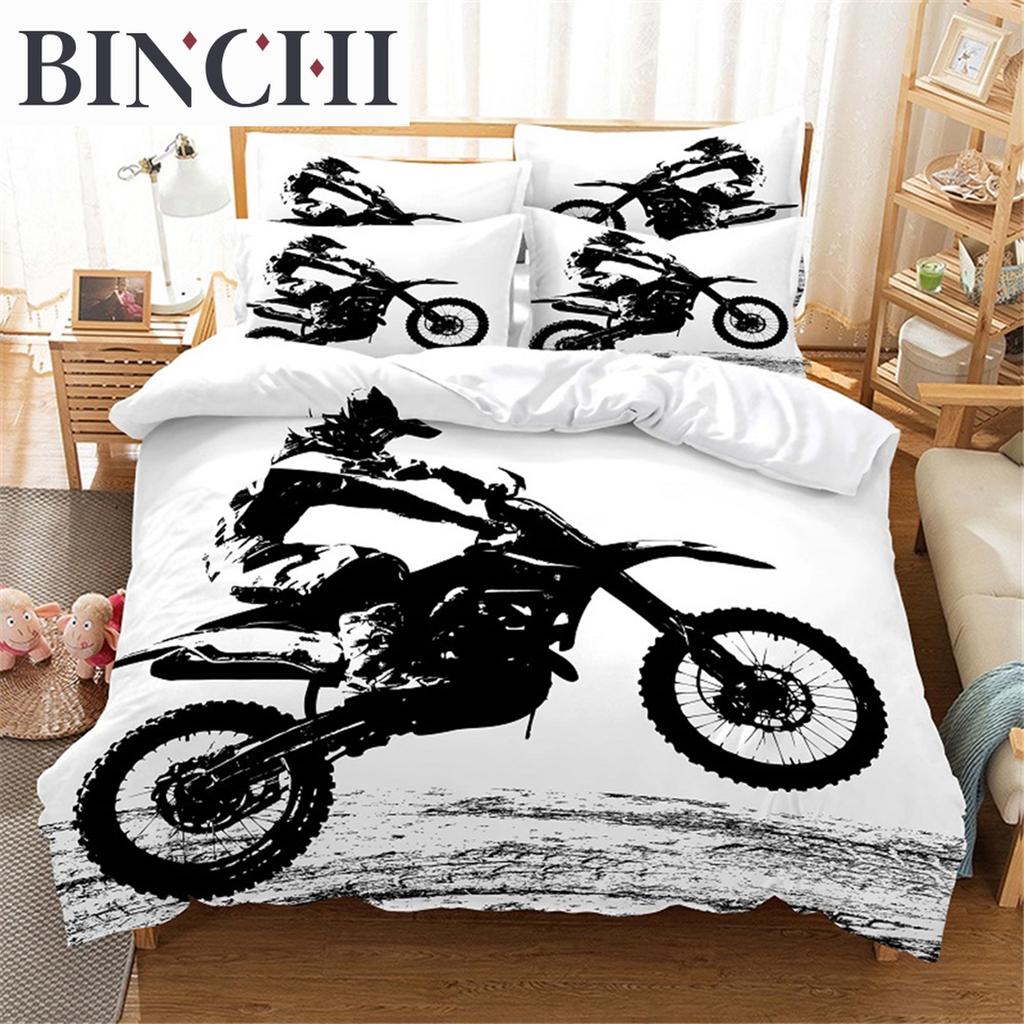 3D Moto Bedding Set Queen Bedding Duvet Cover Set Bedding Set Bed Cover Cotton Queen Bedroom Bed Cover Set Bed Set Bedding