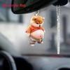 Cute Big-bellied Dog 2D Acrylic Flat Pendant, Multi-functional Car Mirror Keychain Pendant, Suitable for Bag Door Decoration,the Best Choice for Gifts