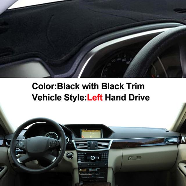 Для E-Class W212 2010 2011 2012 Автомобильная крышка приборной панели DashMat Защитная накидка E-Klasse E200 E250 E300 E220d AMG