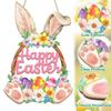 Crafts Decoration Bunny Door Hanging Wooden Plaque Wood Easter Rabbit Wood Crafts