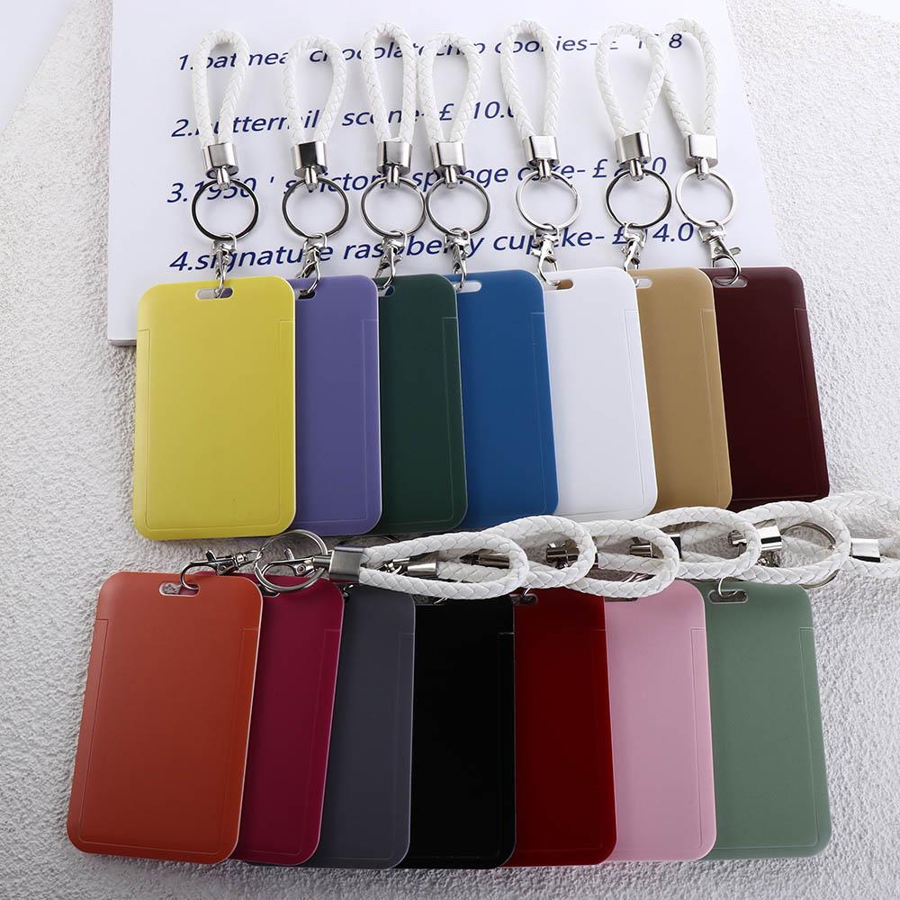 Card Work Card Keyring Business ID Card Protective Badge Holders ID Card Holders Bus Card Cover
