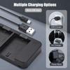 Camera LP-E6 LP-E6N Battery & Charger Kit with 2-slot Battery Charger + 2pcs LP-E6 Batteries 7.4V