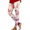 Women's Casual And Fashionable Outdoor Holiday Print Plaid Print Slim Fit Elastic Yoga Pants Nine Minute Pants