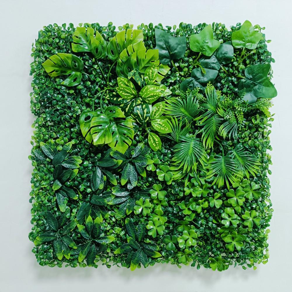 Artificial Green Plant Wall for Indoor & Outdoor Decoration - Bionic Greenery, Turf, and Hanging Floral Landscaping Background