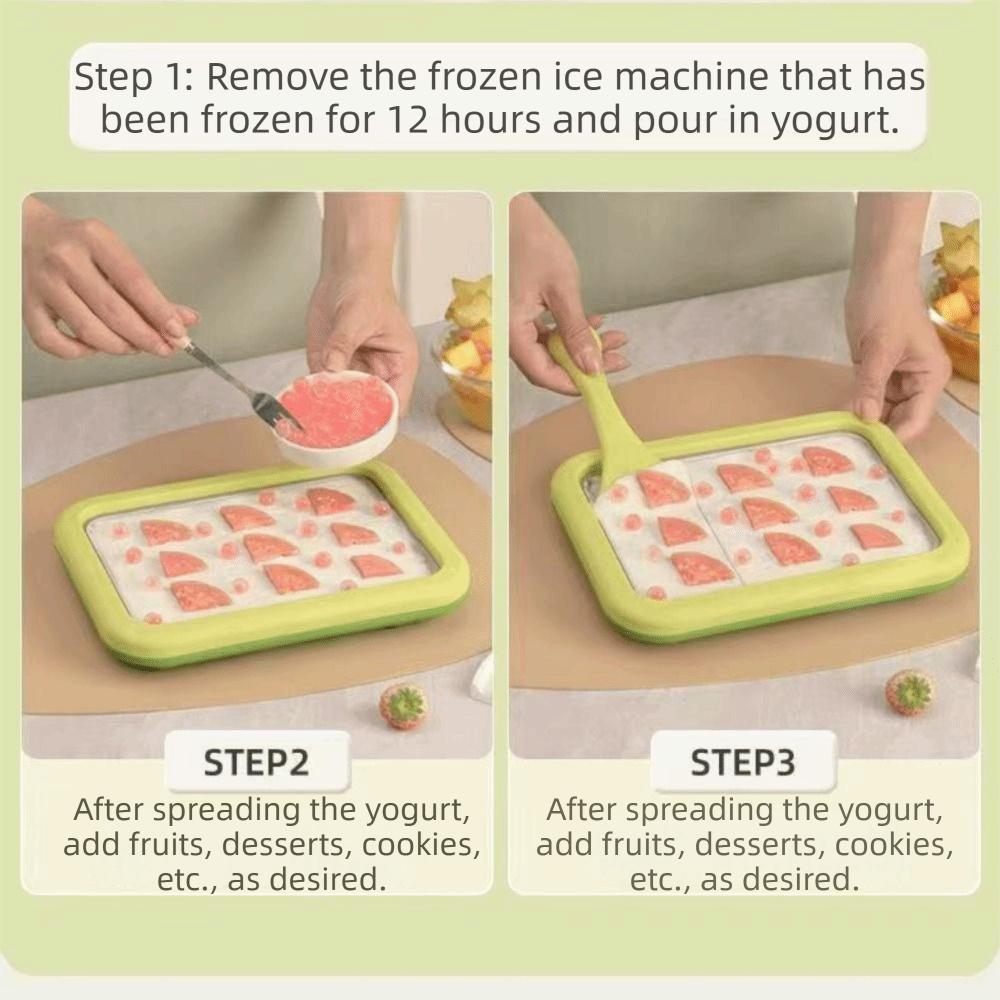 DIY Ice Cream Maker Multifunctional Sweet Spot Cold Plate Cold Sweet Fried Ice Pan  Birthday Gift