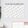 2025 Dry Erase Calendar Large Yearly Planner for Wall 47" X 35" Horizontal