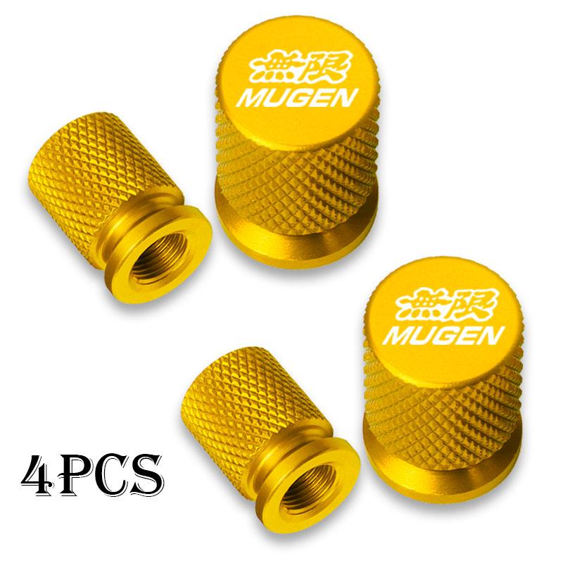 For Honda Mugen Power Civic 5D Accord 8 CRV Hrv Fit Jazz Car Wheel Tire Valve Caps Tyre Stem Covers Airdust Waterproof wsdm59