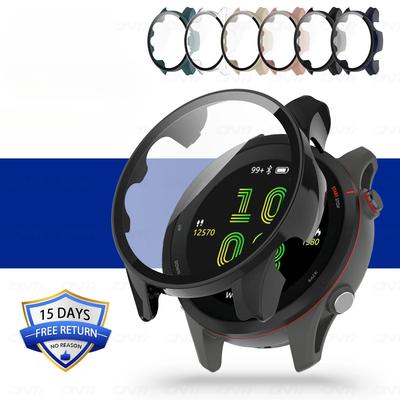Чехол с защитной пленкой для Garmin Forerunner 255 / 255S, бампер, жесткий защитный чехол из ПК с покрытием из закаленного стекла, аксессуары