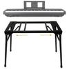 Iimono117 Adjustable Folding Keyboard Stand, Table Type (Width: 73-108cm, Height: 66-90cm), Table Type, Compatible with 61, 76, and 88 Keys, for Digit