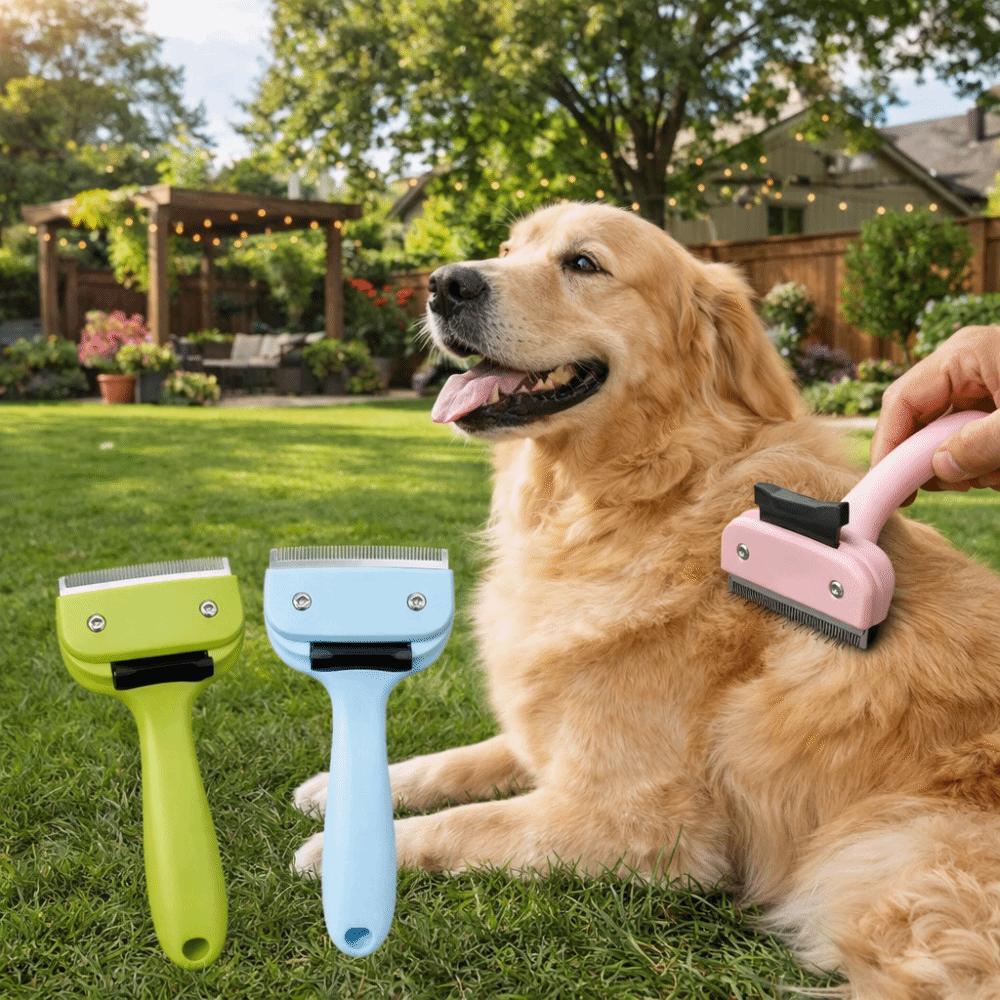 Anti-Slip Cat Cleaning Comb Stainless Steel Pet Grooming Brush Pets Hair Removal Comb Pet Massage