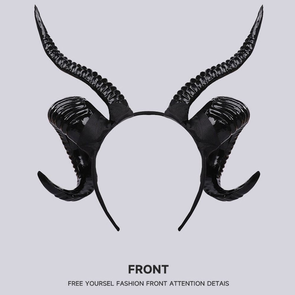Украшения на Хэллоуин, повязка на голову для косплея, повязка на голову с рогами овцы на Хэллоуин, девушка