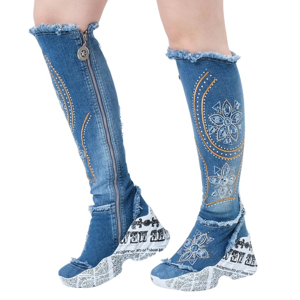 Джинсовые ботинки, женские спортивные ботинки, джинсовая обувь, джинсовые кроссовки, подарок на день рождения