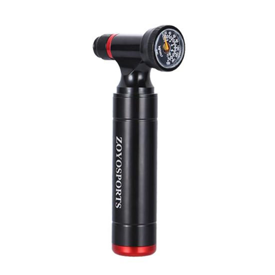 CO2 Bike Tire Inflator with Pressure Gauge 160PSI High Pressure Aluminum Alloy Portable MTB Road Mountain Bicycle CO2 Air Pump