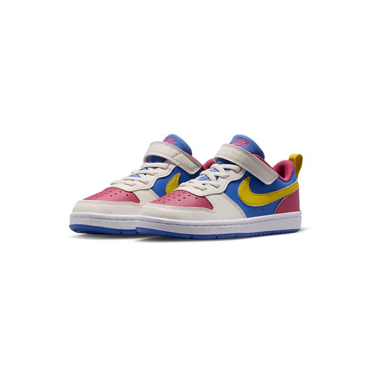 Nike Court Borough Low Recraft PS Сладкий Свекольный Кометно-Синий Цитрон Детские Кроссовки Разноцветный Мягкий Жемчуг Яркий Цитрон IM2182-633