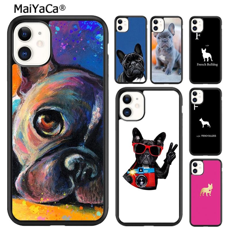 Смешной чехол для телефона с французским бульдогом Для iPhone 17 Air 16 pro max 15 14 plus 12 13 Защитная крышка coque