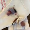 Креативный Смешной Тканевый Гриб Бисером Брелок Подвеска Цепочка для Телефона Подвесное Украшение для Сумки Шармы для Рюкзака Аксессуары для Ключей Подарок