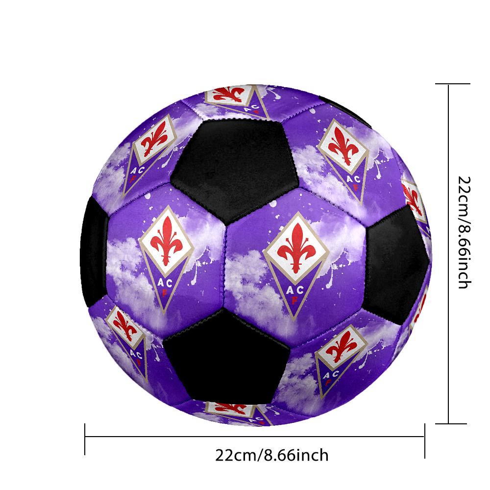 РАЗМЕР 5 Футбольный мяч ACF Fiorentina Цветной Для всех возрастов Машинная строчка ПВХ Готов к соревнованиям Прочный Высокий отскок