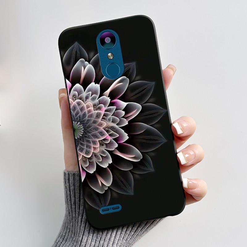 Для LG K8 (2018)/LG K9 2018 Мягкий Силиконовый Черный Чехол Вирусный Стиль Рисунок Мультяшный Кролик, Король Драконов Кролик Чехол