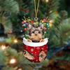 Подвеска на рождественскую елку, забавные чулки, дизайн, двухсторонняя печать, невыцветающие очаровательные украшения