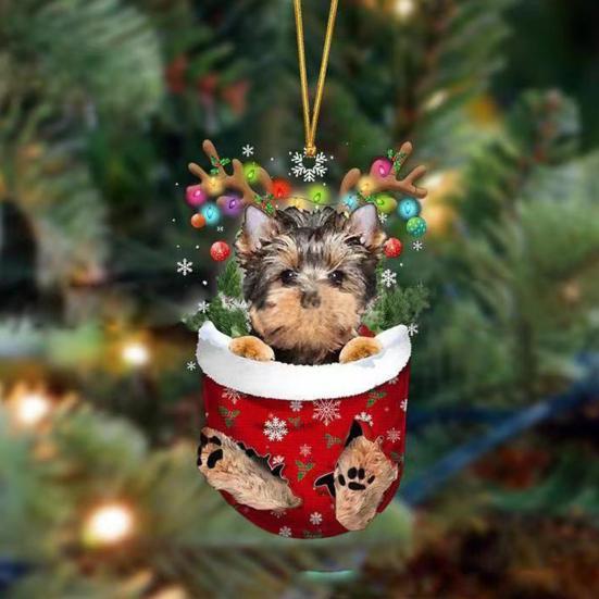 Подвеска на рождественскую елку, забавные чулки, дизайн, двухсторонняя печать, невыцветающие очаровательные украшения