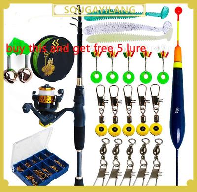 Телескопическая катушка для удочки для путешествий, набор для пресноводной морской рыбалки, полный рыболовный аксессуар